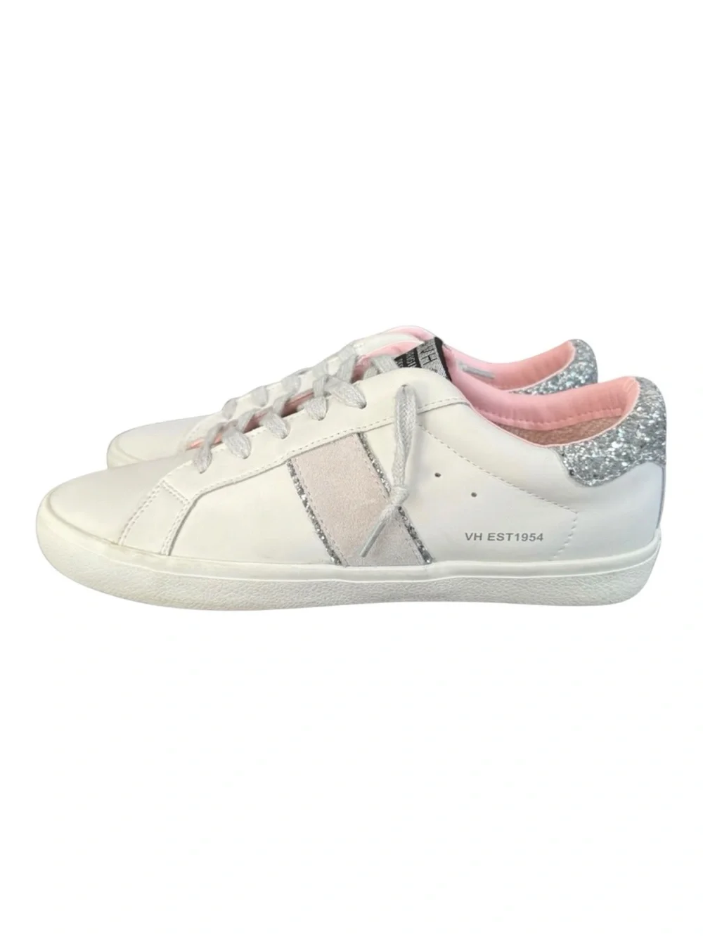 Vintage Havana Irmo Low Top Leather Suede Stripe White Sneakers Women’s Size 11